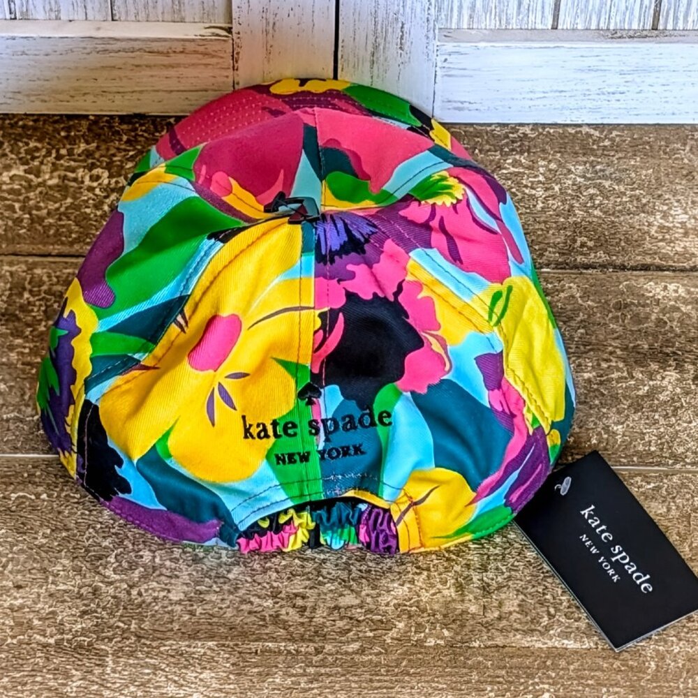 ♠️ Kate Spade New York Orchid Bloom Baseball Cap NWT - Picture 3 of 8